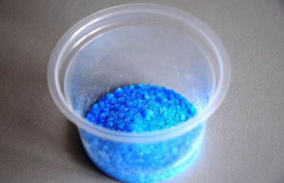 Copper sulfate for the production of products that eliminate fungal infections