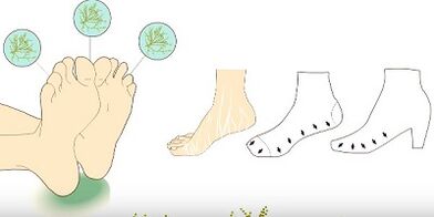 To prevent the appearance of the fungus on the toes